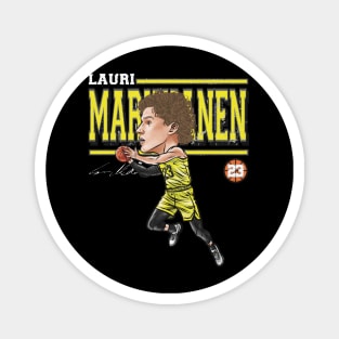 Lauri Markkanen Utah Cartoon Magnet